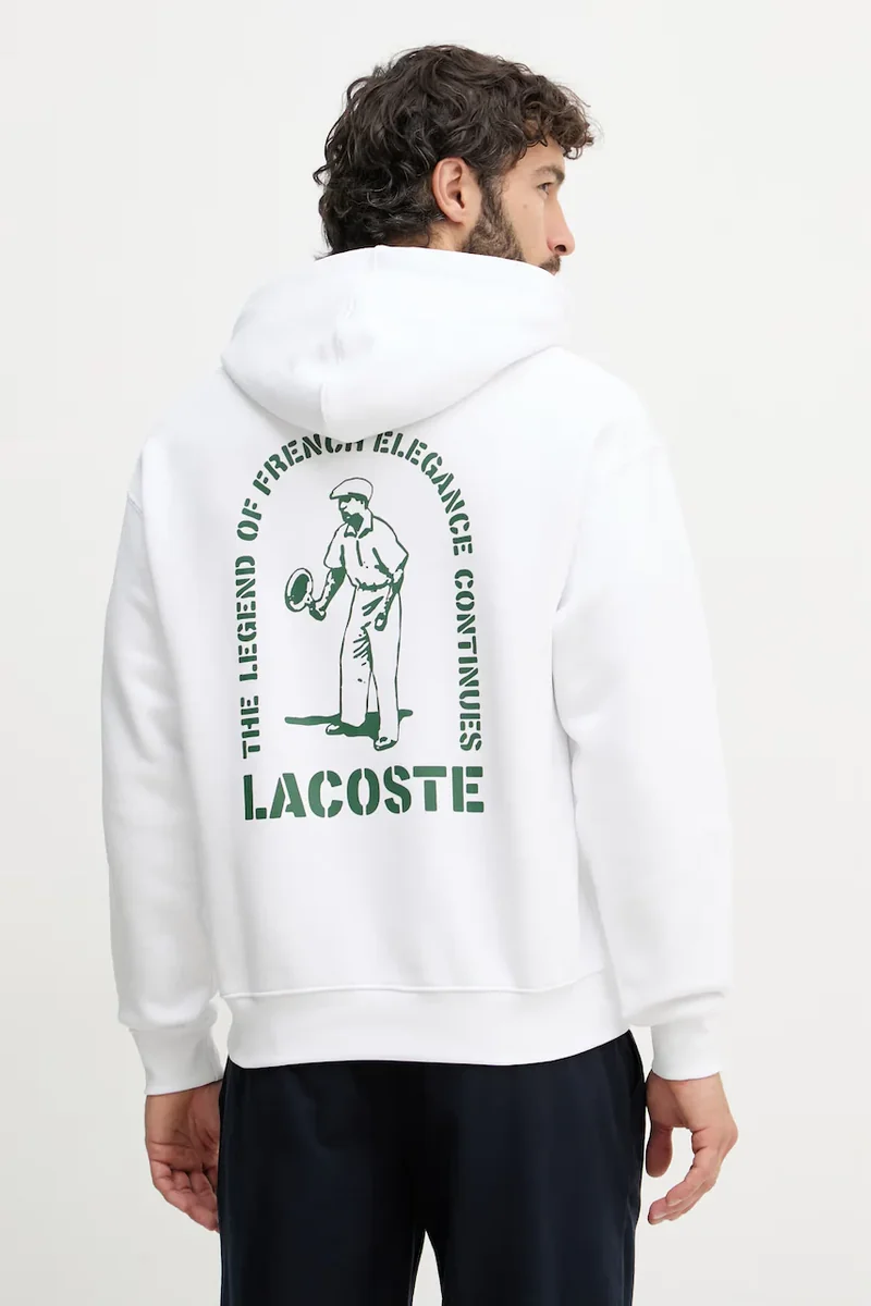 Lacoste hanorac cu glugă pentru bărbați, din bumbac