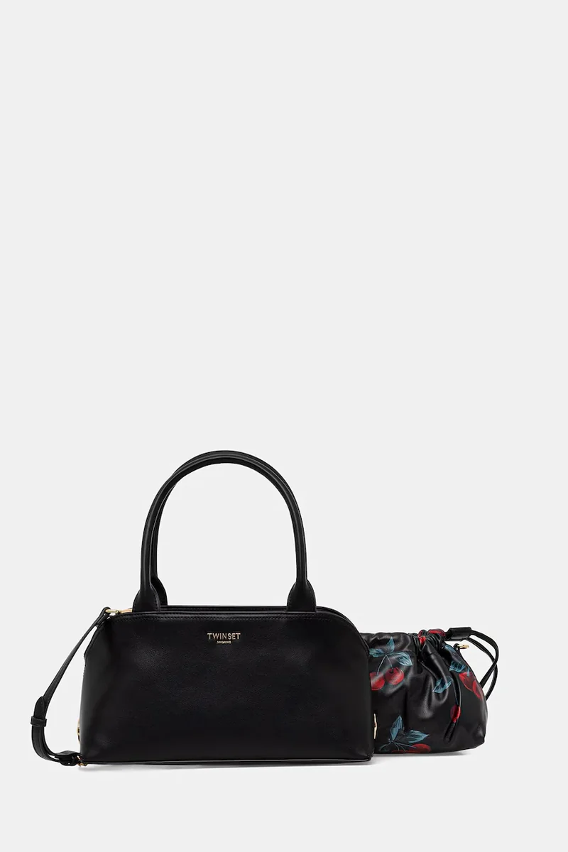 Twinset tote bag pentru femei, cu imitație de piele
