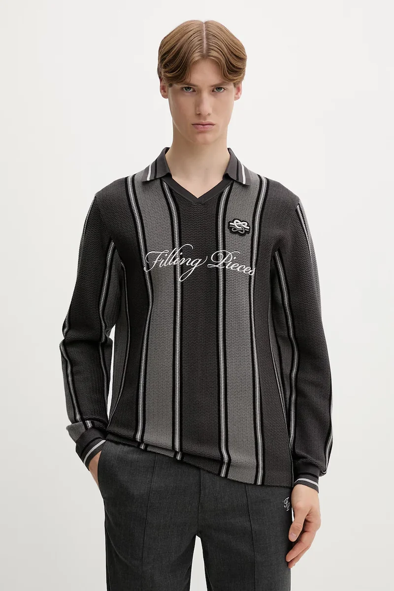 Filling Pieces pulover bărbătesc cu vâscoză Knit Football Jersey