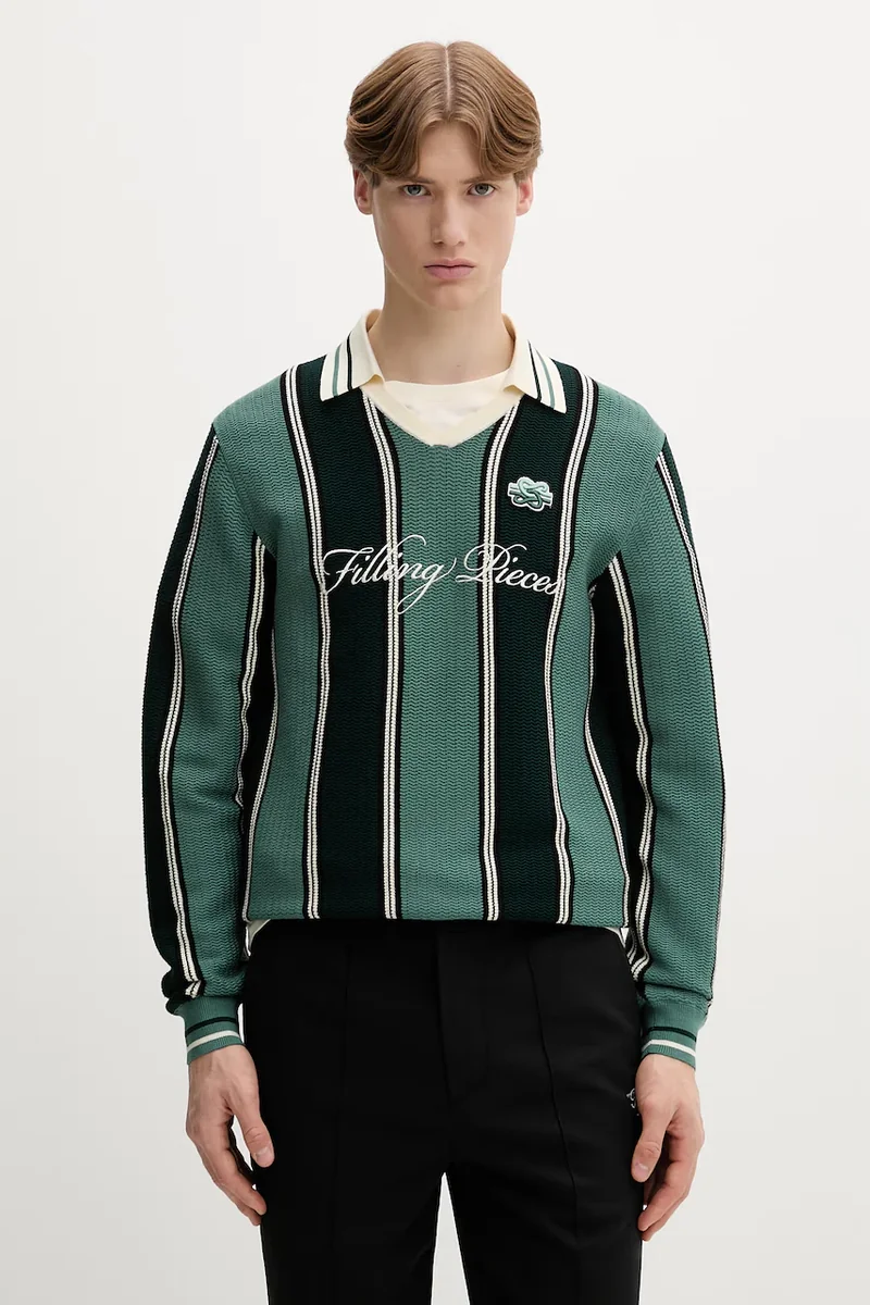 Filling Pieces pulover bărbătesc cu vâscoză Knit Football Jersey