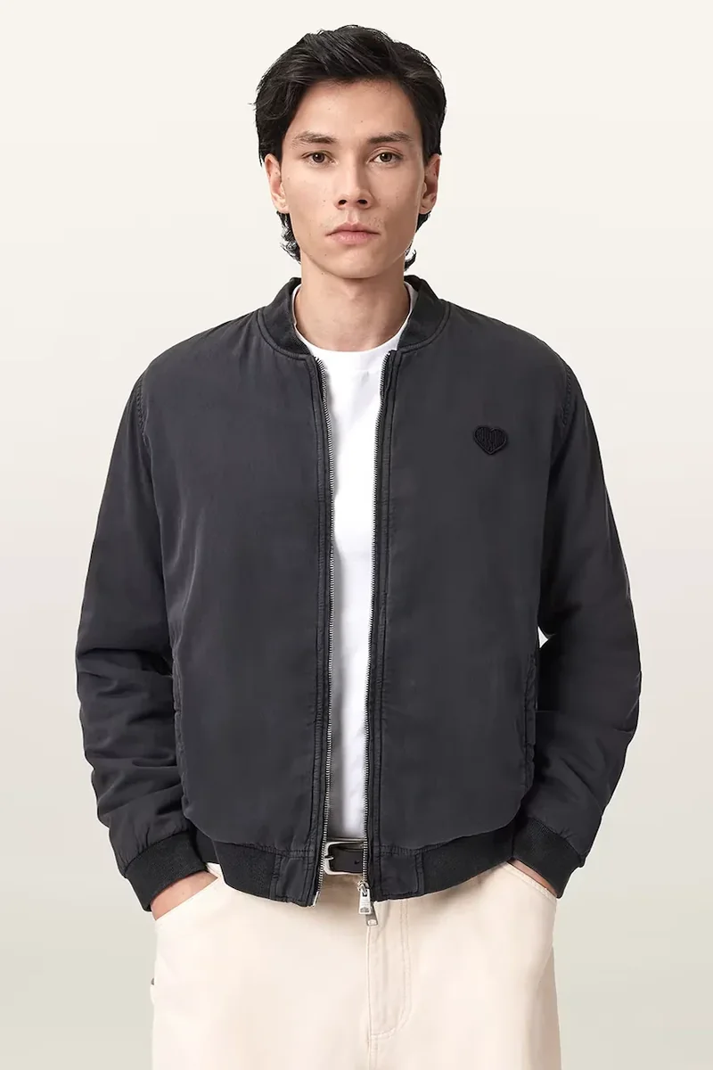 AllSaints geacă bomber pentru bărbați din bumbac FORRES