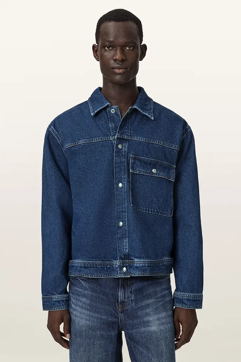 AllSaints geacă de blugi pentru bărbați, din denim CAST