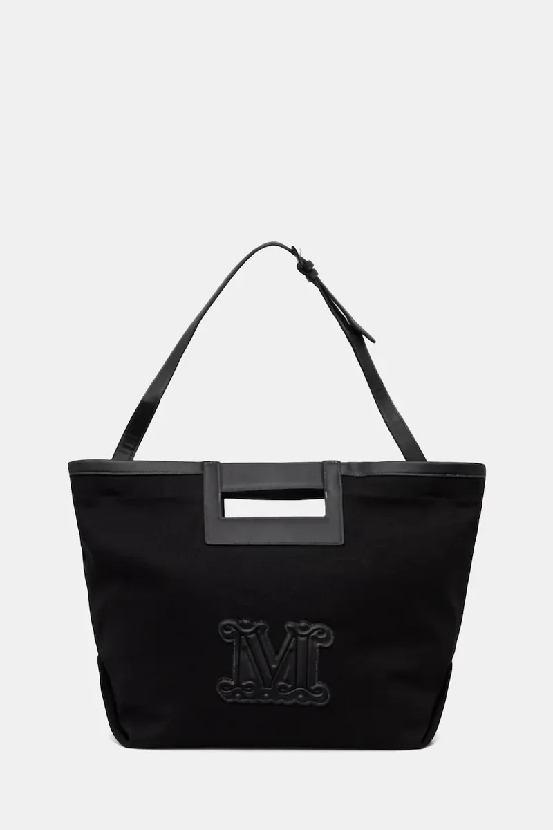 Max Mara Beachwear geantă de plajă pentru femei, din bumbac ECRU