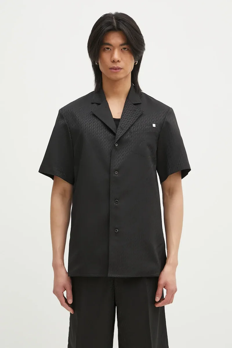 Helmut Lang cămașă din lână Modest Ss Sh.Tonal J