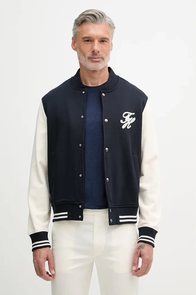 Tommy Hilfiger hanorac cu fermoar pentru bărbați, din bumbac