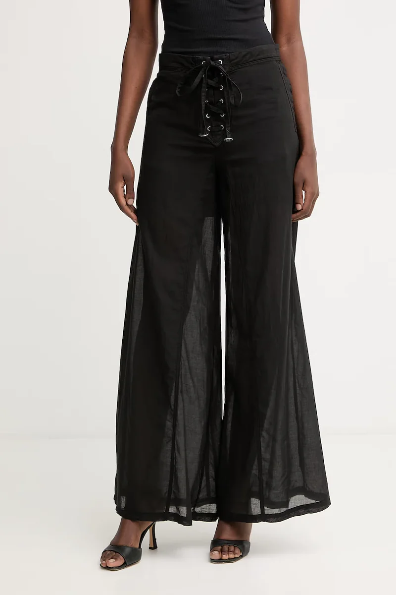 Pinko pantaloni pentru femei, din bumbac