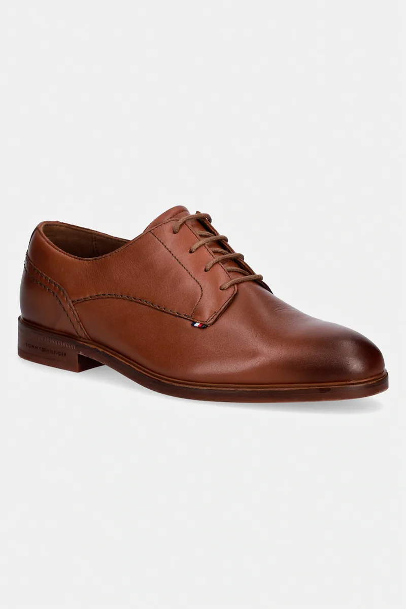 Tommy Hilfiger pantofi pentru bărbați, din piele HILFIGER LEATHER DRESS SHOE