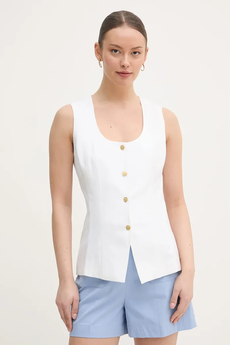 Tommy Hilfiger vestă cu un singur rând de nasturi pentru femei, cu in