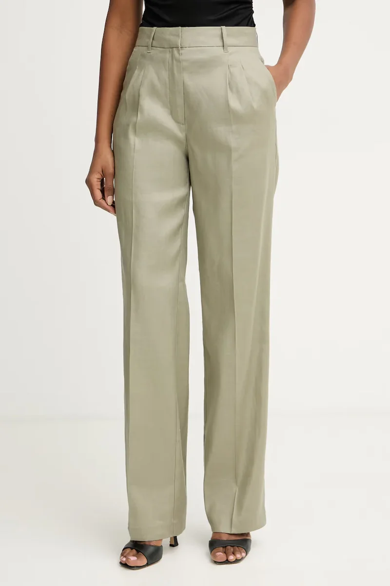 Guess pantaloni straight pentru femei, din in CARLA