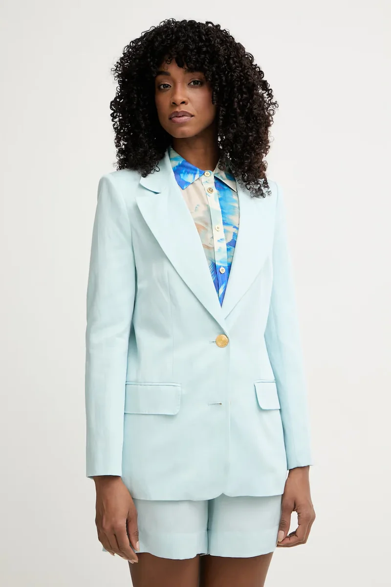 Marciano by Guess sacou cu un singur rând de nasturi pentru femei, cu amestec de in JANE