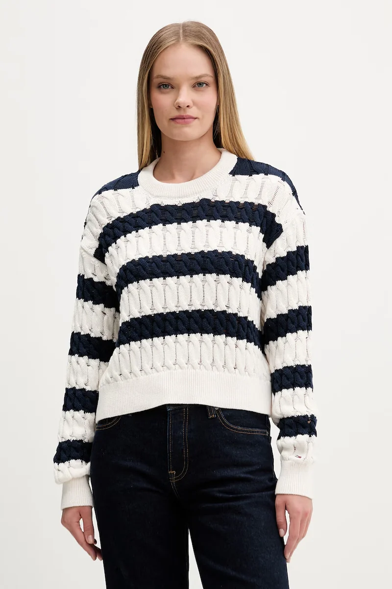 Tommy Jeans pulover pentru femei, din bumbac