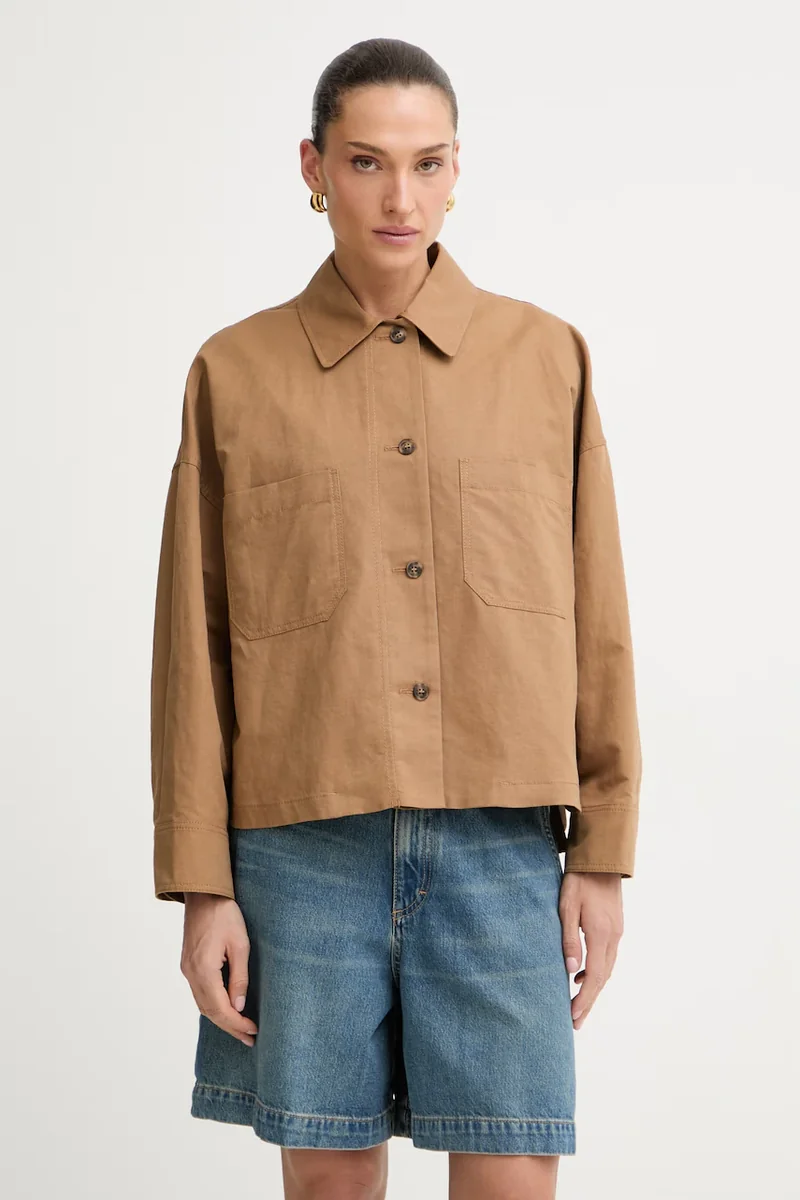 Weekend Max Mara geacă tip cămașă pentru femei, cu in VETTURA