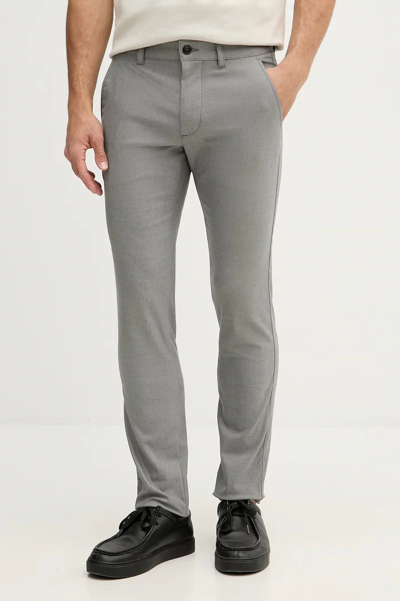 BOSS Orange pantaloni chinos pentru bărbați cu bumbac Slim