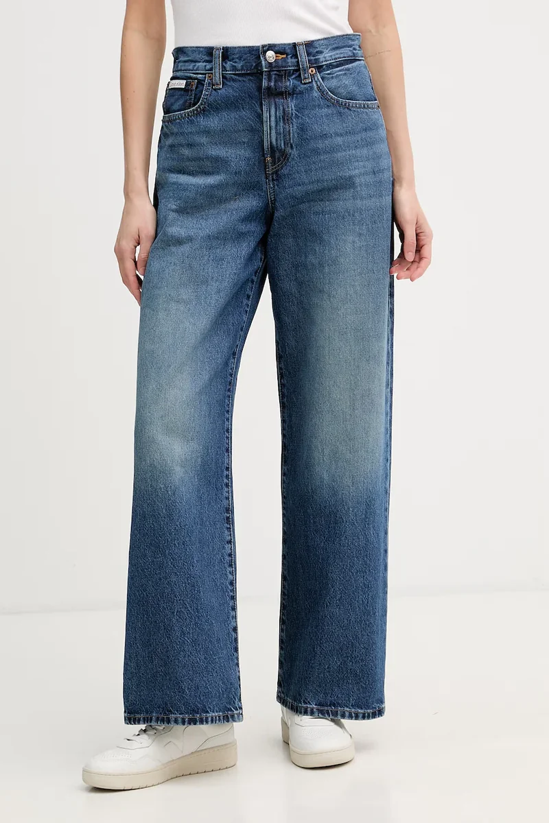 Calvin Klein Jeans blugi wide leg pentru femei