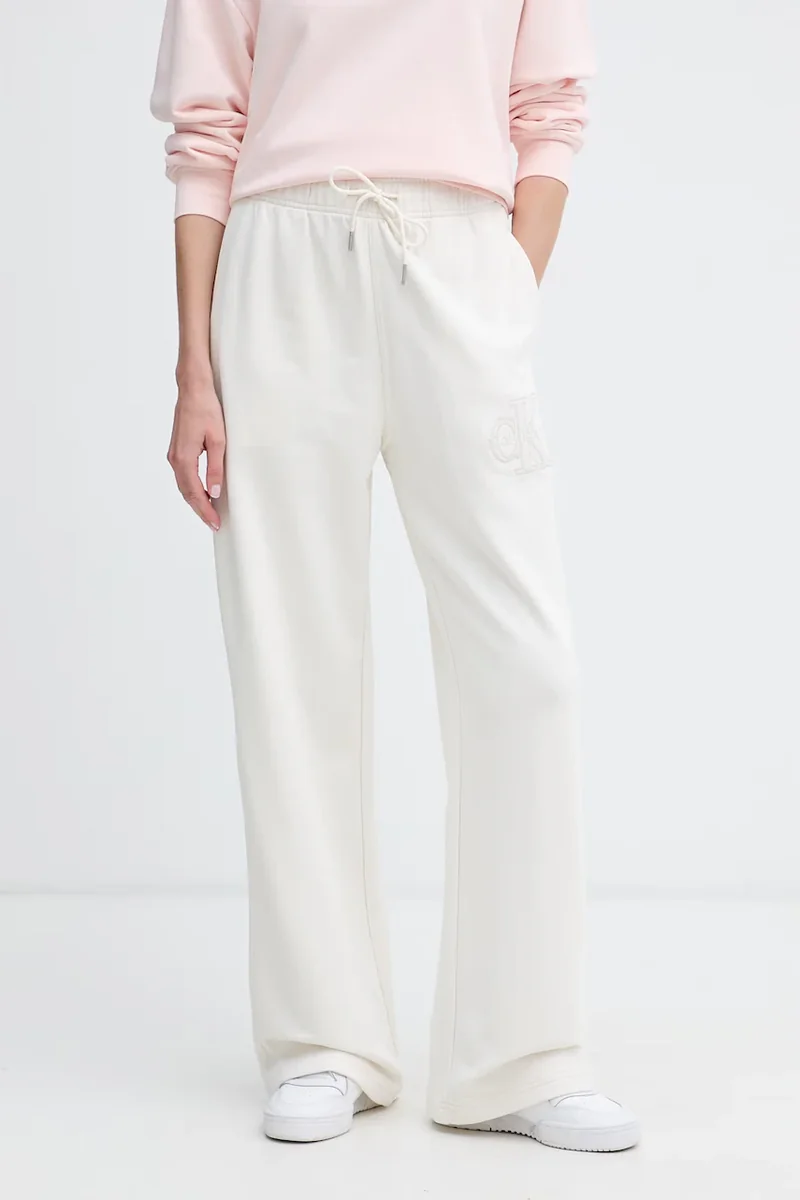 Calvin Klein Jeans pantaloni de trening pentru femei din bumbac