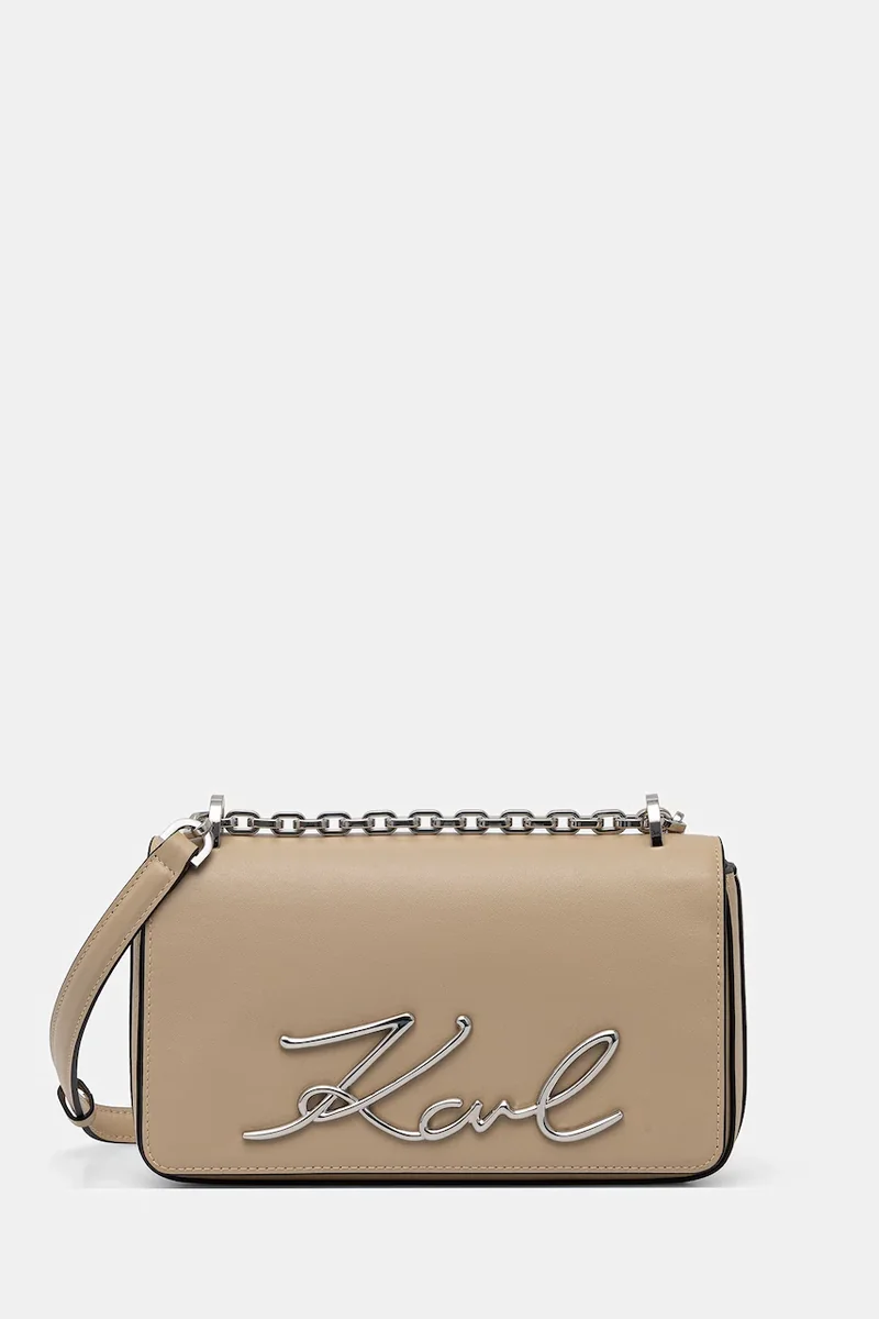 Karl Lagerfeld geantă crossbody pentru femei din piele K/SIGNATURE