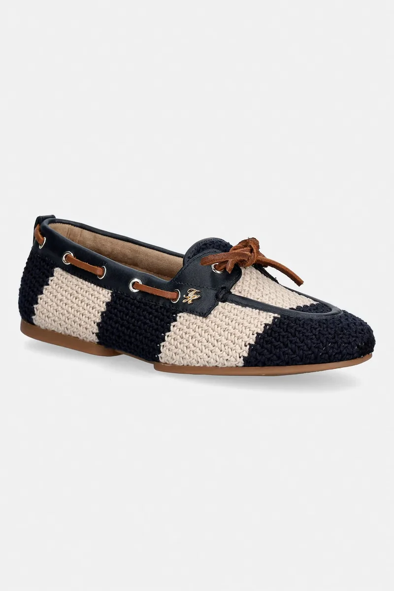 Tommy Hilfiger mocasini pentru femei TH FLEX BOAT SHOE CROCHET