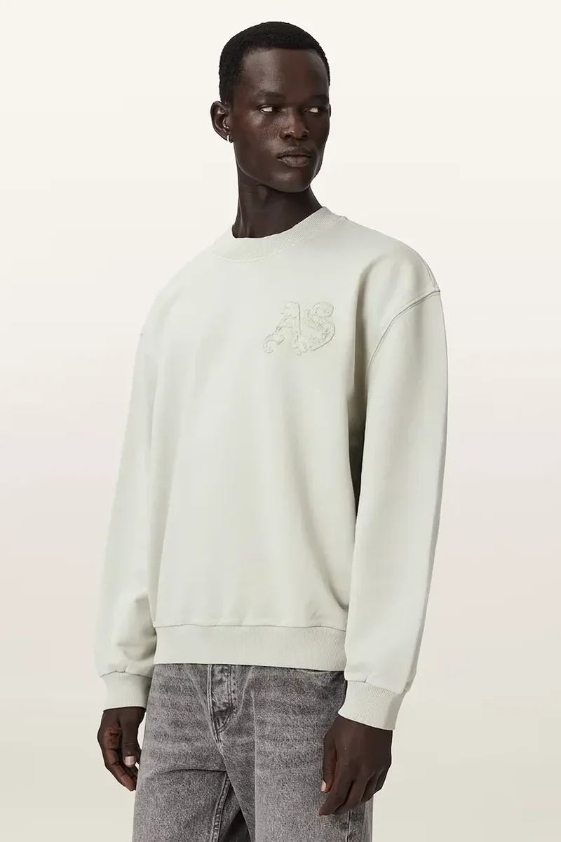 AllSaints hanorac oversized pentru bărbați, din bumbac INSIGNIA