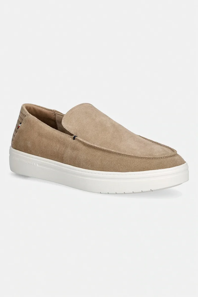 Tommy Hilfiger mocasini pentru bărbați, din piele întoarsă MODERN LIGHT SUEDE LOAFER