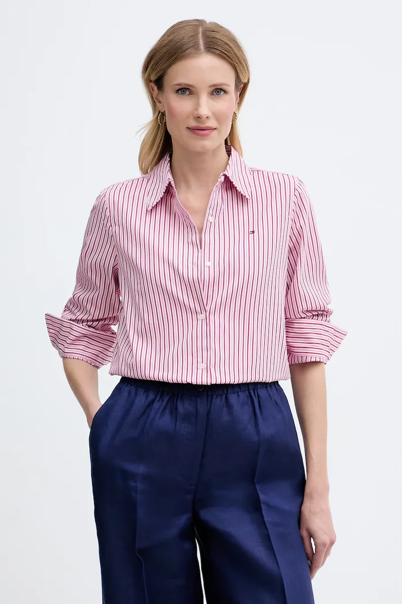 Tommy Hilfiger cămașă pentru femei, din bumbac