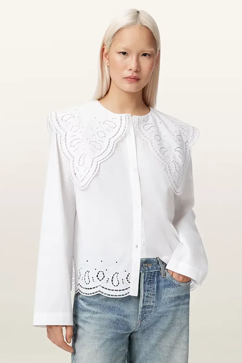 AllSaints cămașă pentru femei, din bumbac MARIE