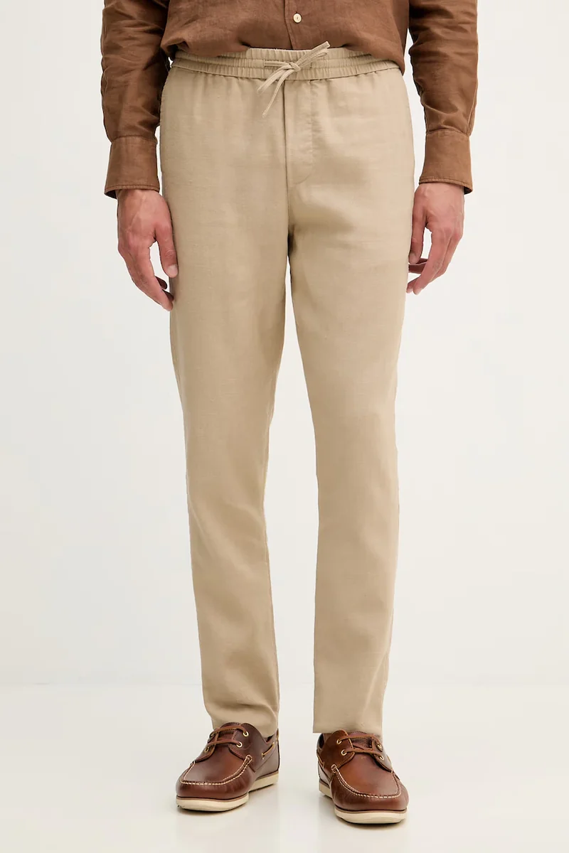 Tommy Hilfiger pantaloni pentru bărbați, cu amestec de in