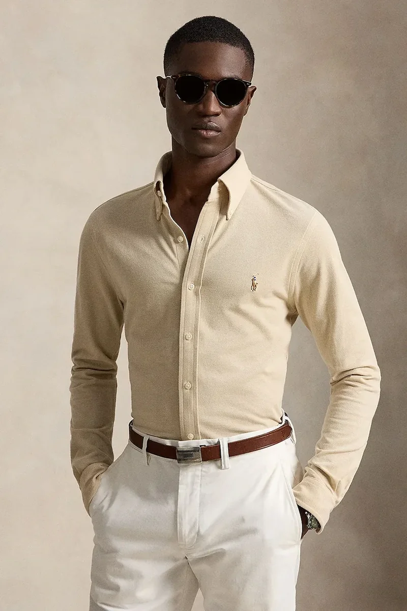 Polo Ralph Lauren cămașă oxford pentru bărbați din bumbac
