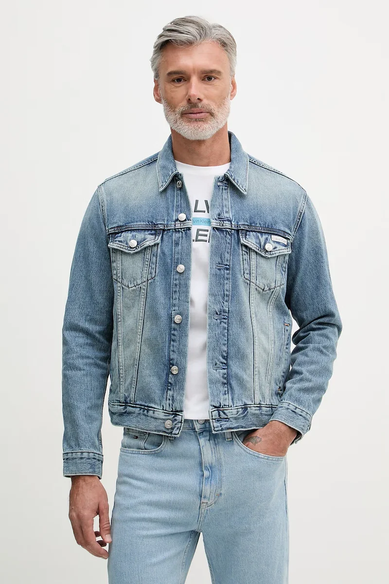 Calvin Klein Jeans geacă de blugi pentru bărbați din denim