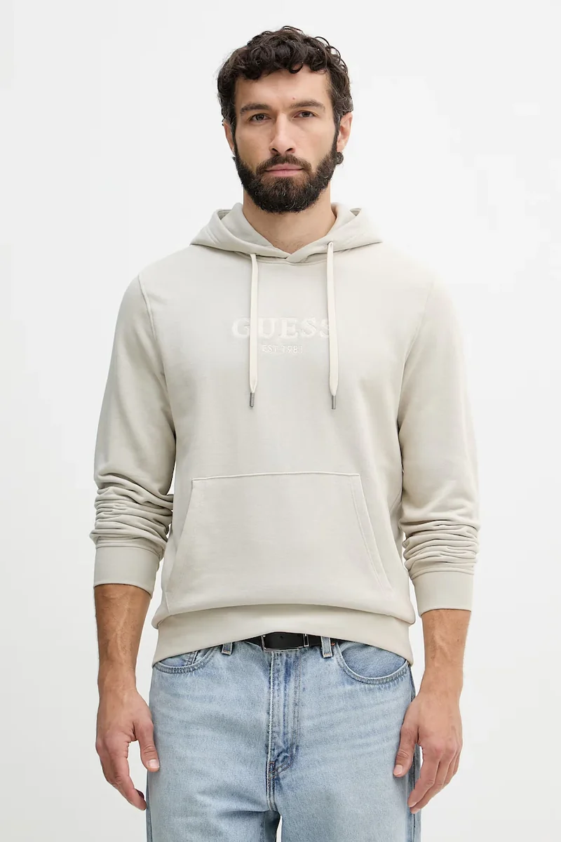 Guess hanorac cu glugă pentru bărbați, cu bumbac