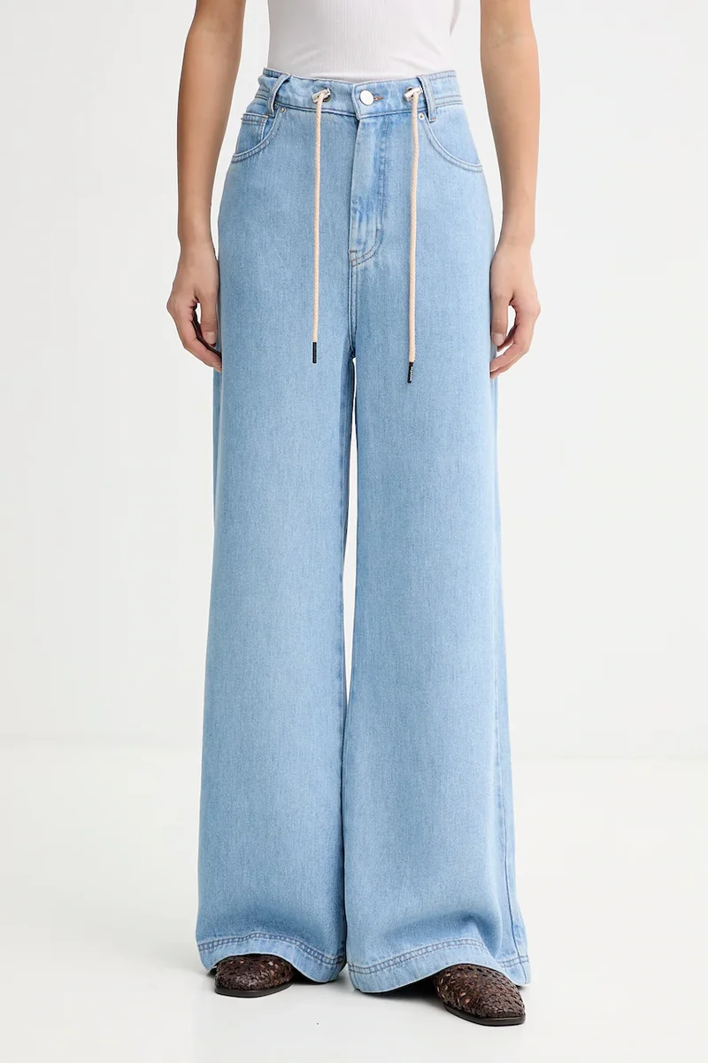 MUNTHE blugi wide leg pentru femei OBEY