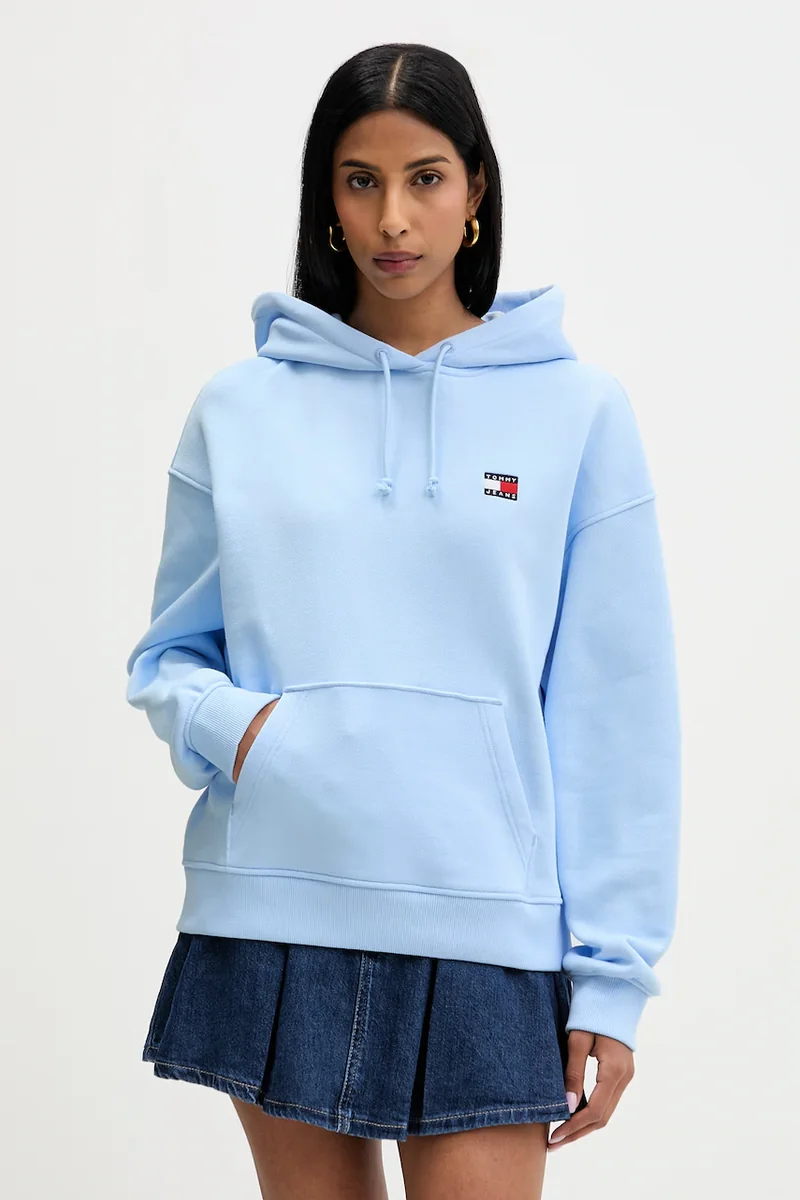Tommy Jeans hanorac cu glugă pentru femei din bumbac