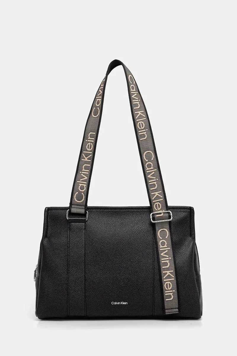 Calvin Klein geantă tote pentru femei, cu imitație de piele