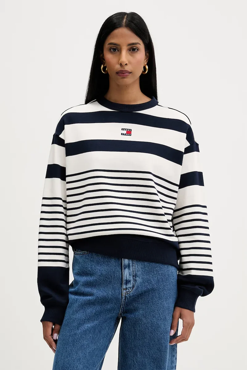 Tommy Jeans hanorac oversized pentru femei, din bumbac
