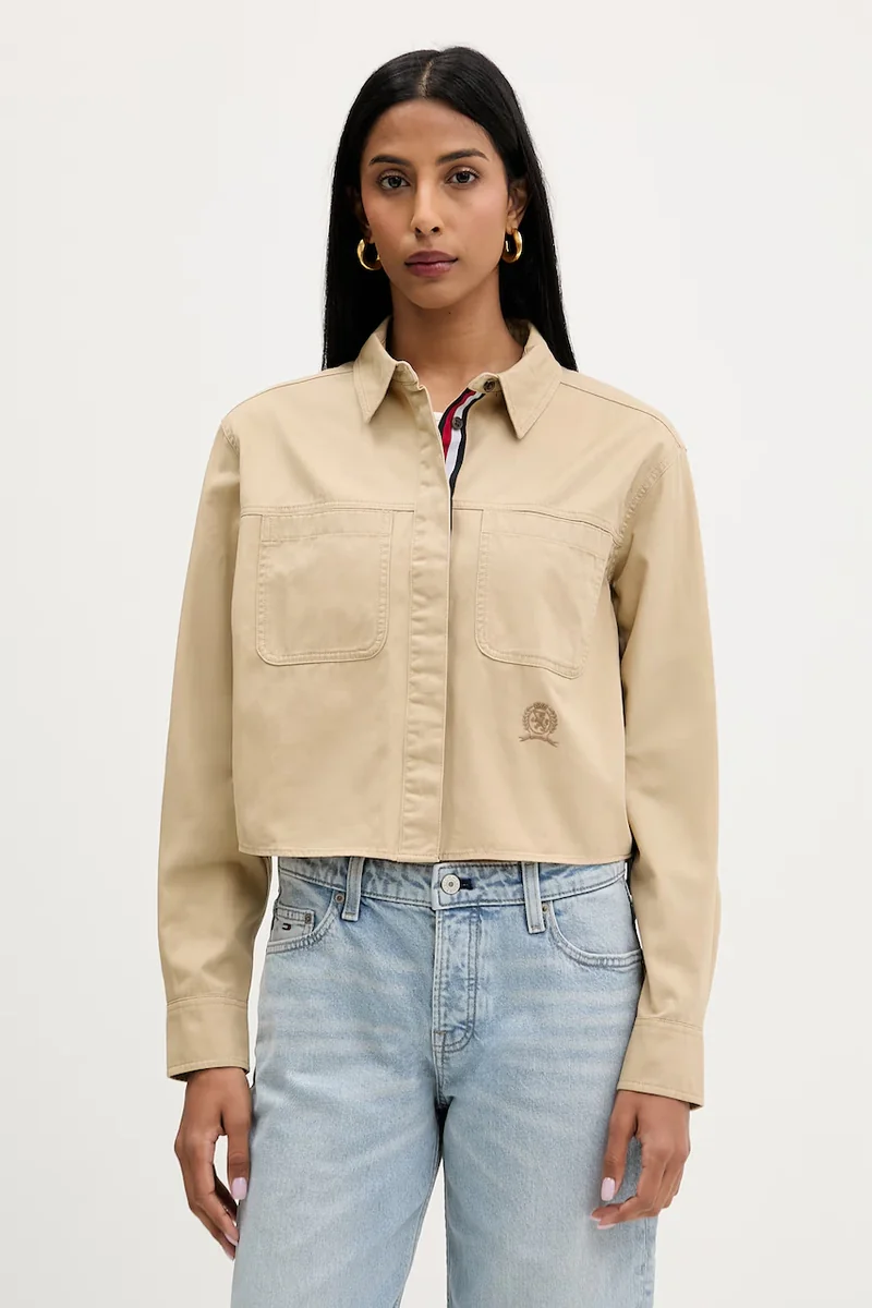 Tommy Jeans cămașă pentru femei, din bumbac