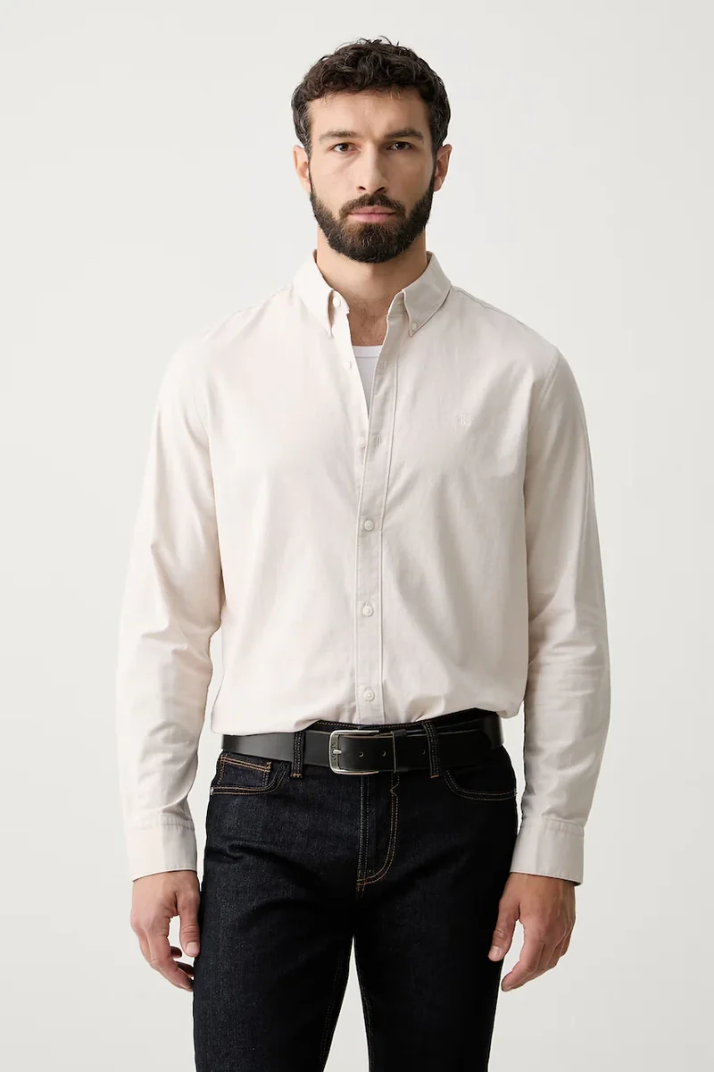 Calvin Klein Jeans cămașă bărbătească din bumbac cu elastan