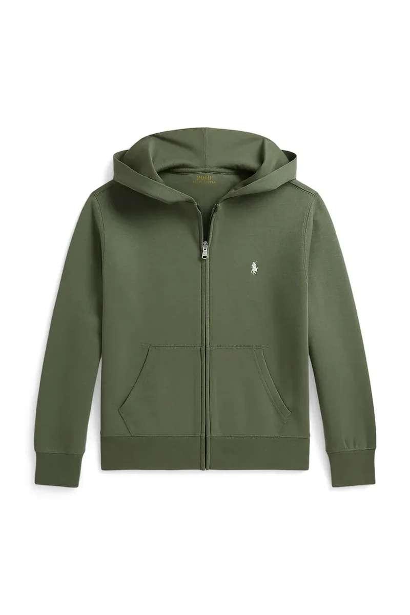 Polo Ralph Lauren hanorac cu fermoar pentru copii, cu bumbac