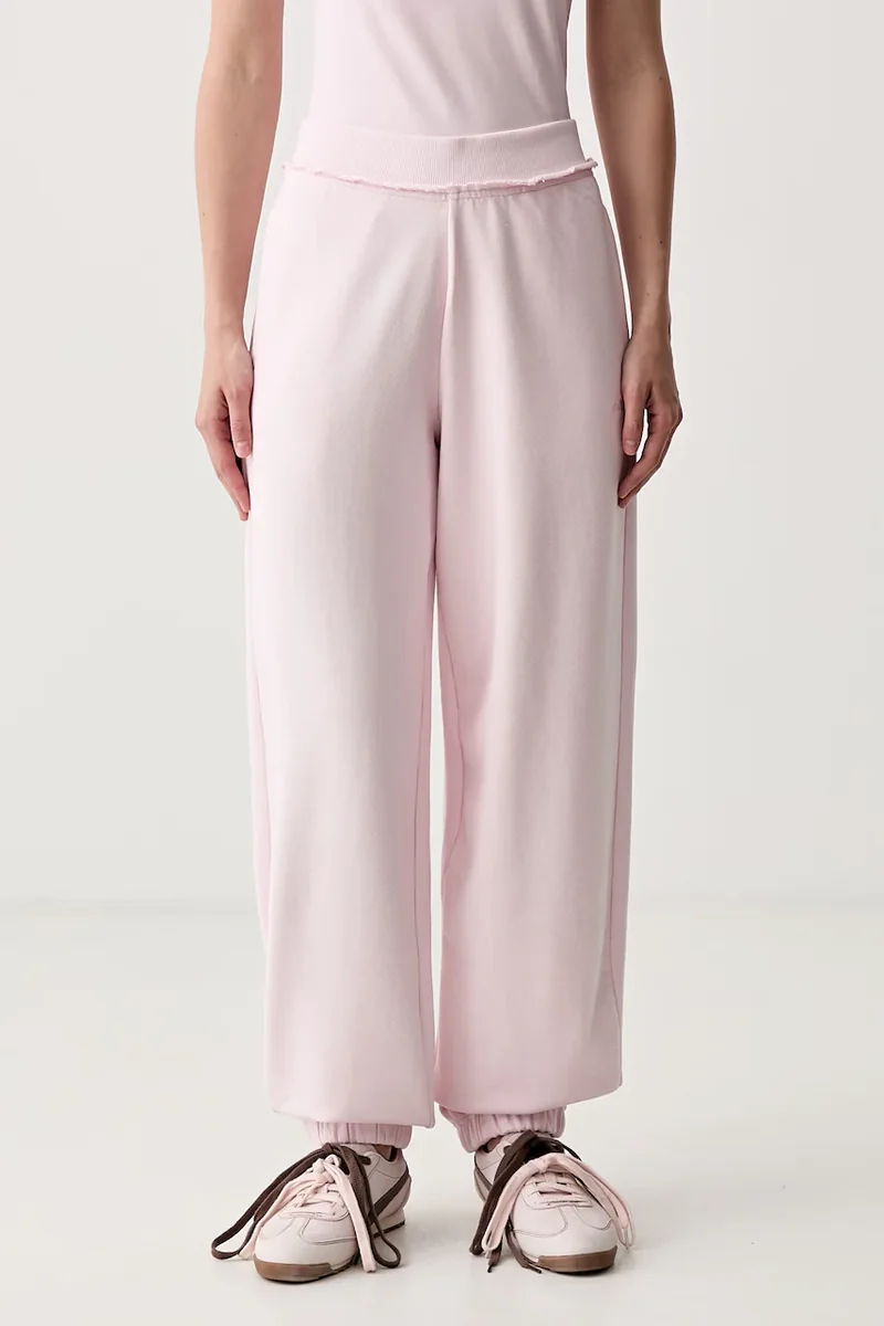 HUGO Blue pantaloni de trening pentru femei din bumbac Nuembrie_B