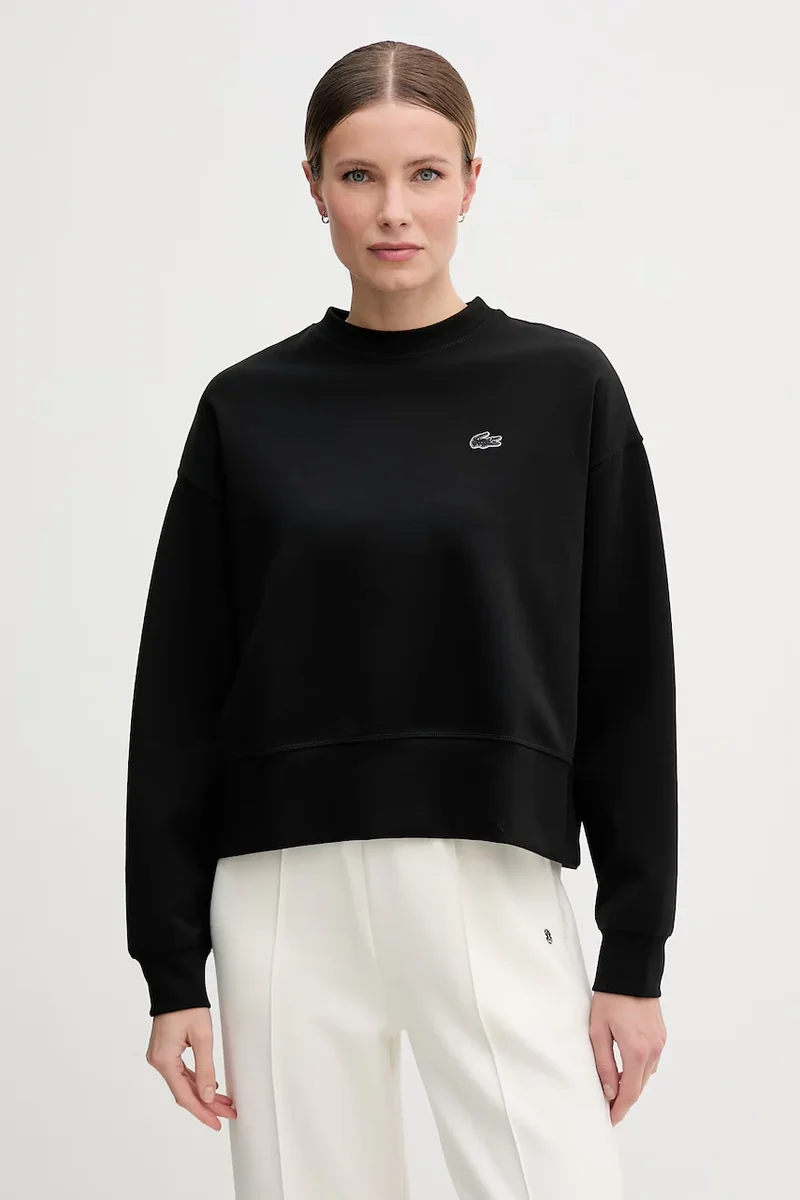 Lacoste hanorac oversized pentru femei cu bumbac