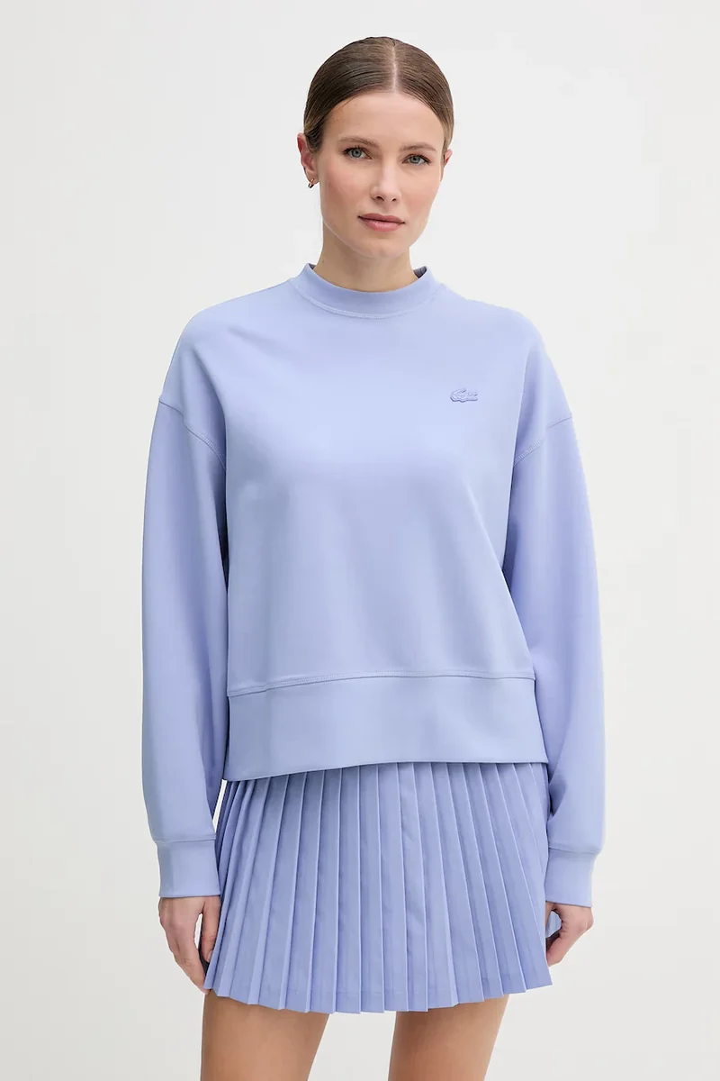 Lacoste hanorac oversized pentru femei cu bumbac
