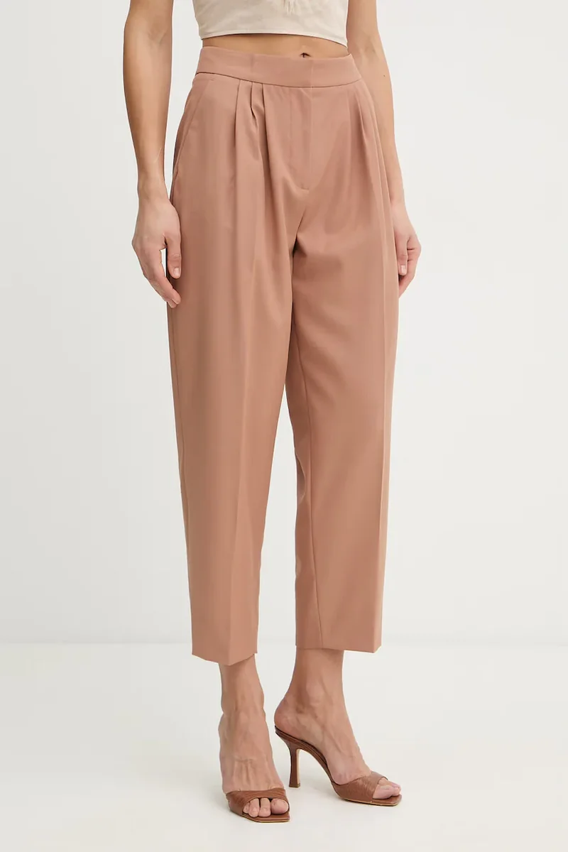 Twinset pantaloni pentru femei cu amestec de lână
