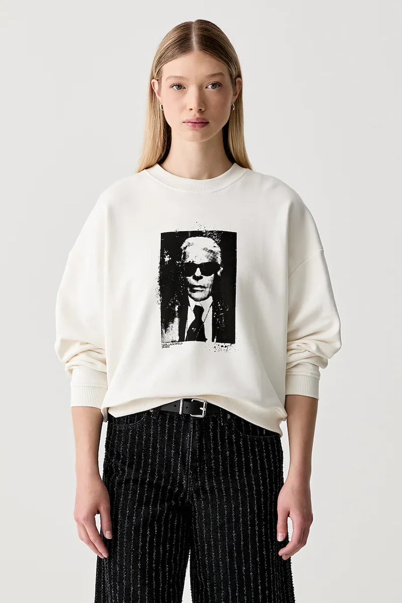 Karl Lagerfeld Jeans hanorac pentru femei din bumbac