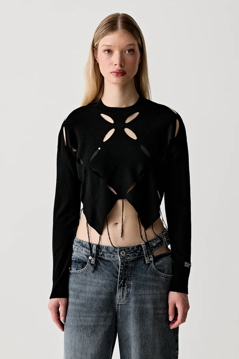 Karl Lagerfeld Jeans pulover pentru femei cu vâscoză