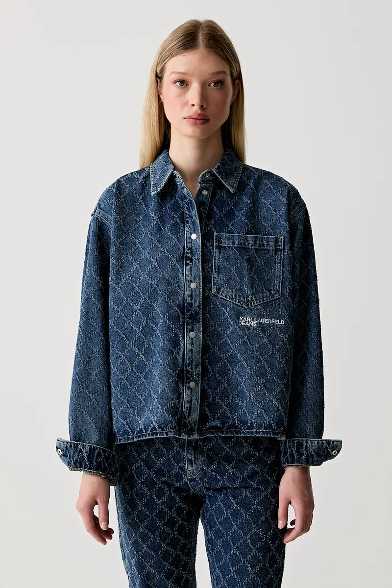 Karl Lagerfeld Jeans cămașă pentru femei din denim
