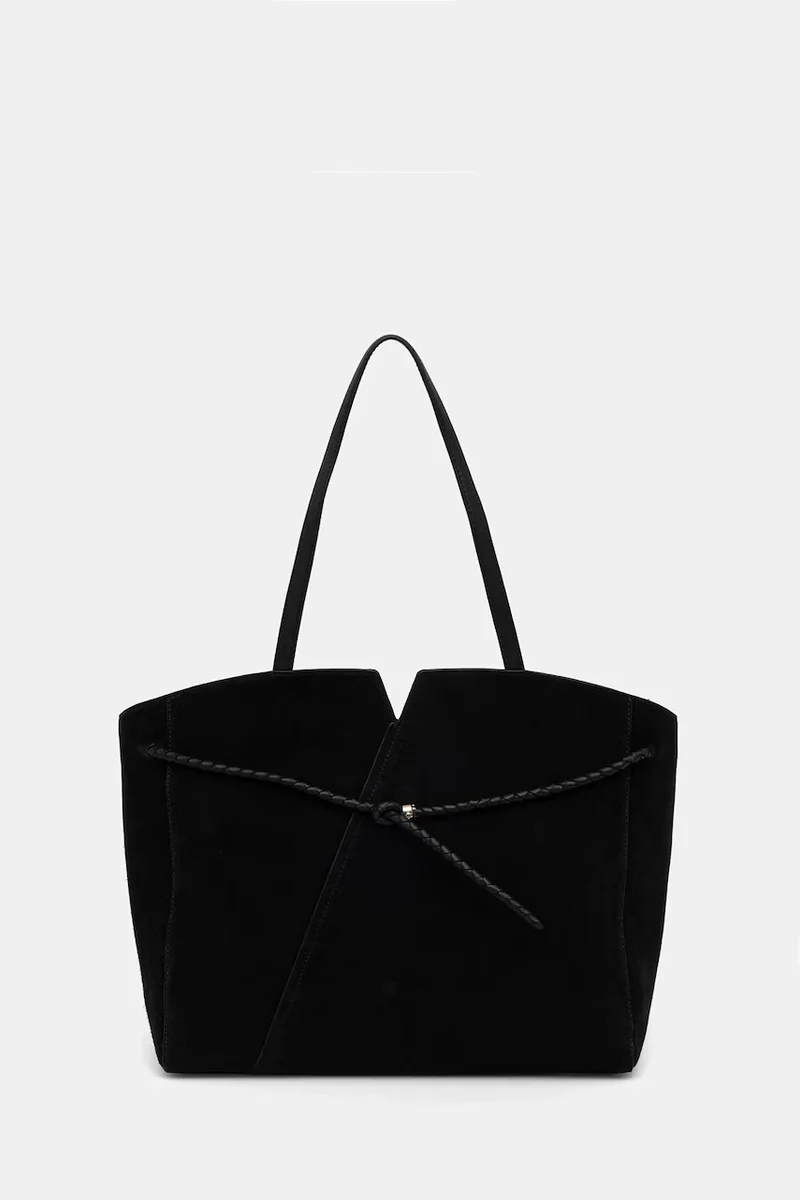 BOSS geantă shopper pentru femei din piele întoarsă BOSS REVERS TOTE S