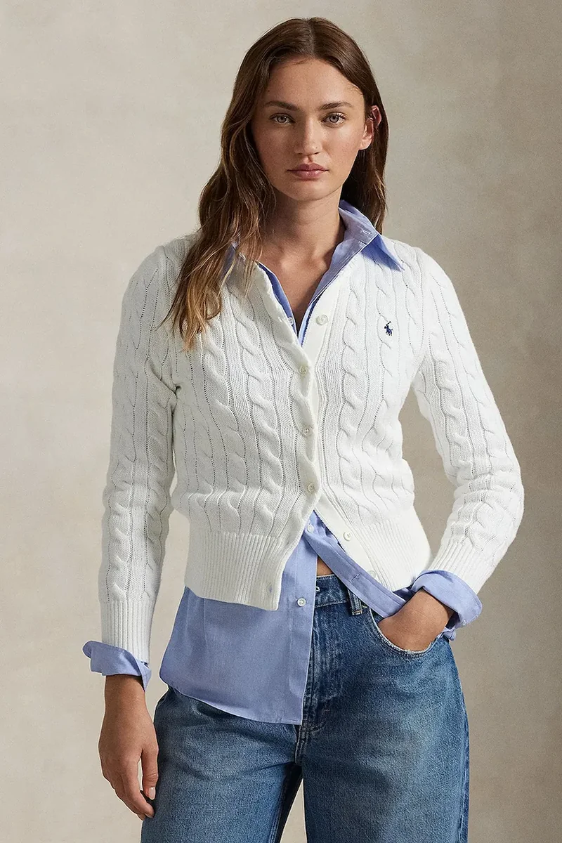 Polo Ralph Lauren cardigan femei din bumbac