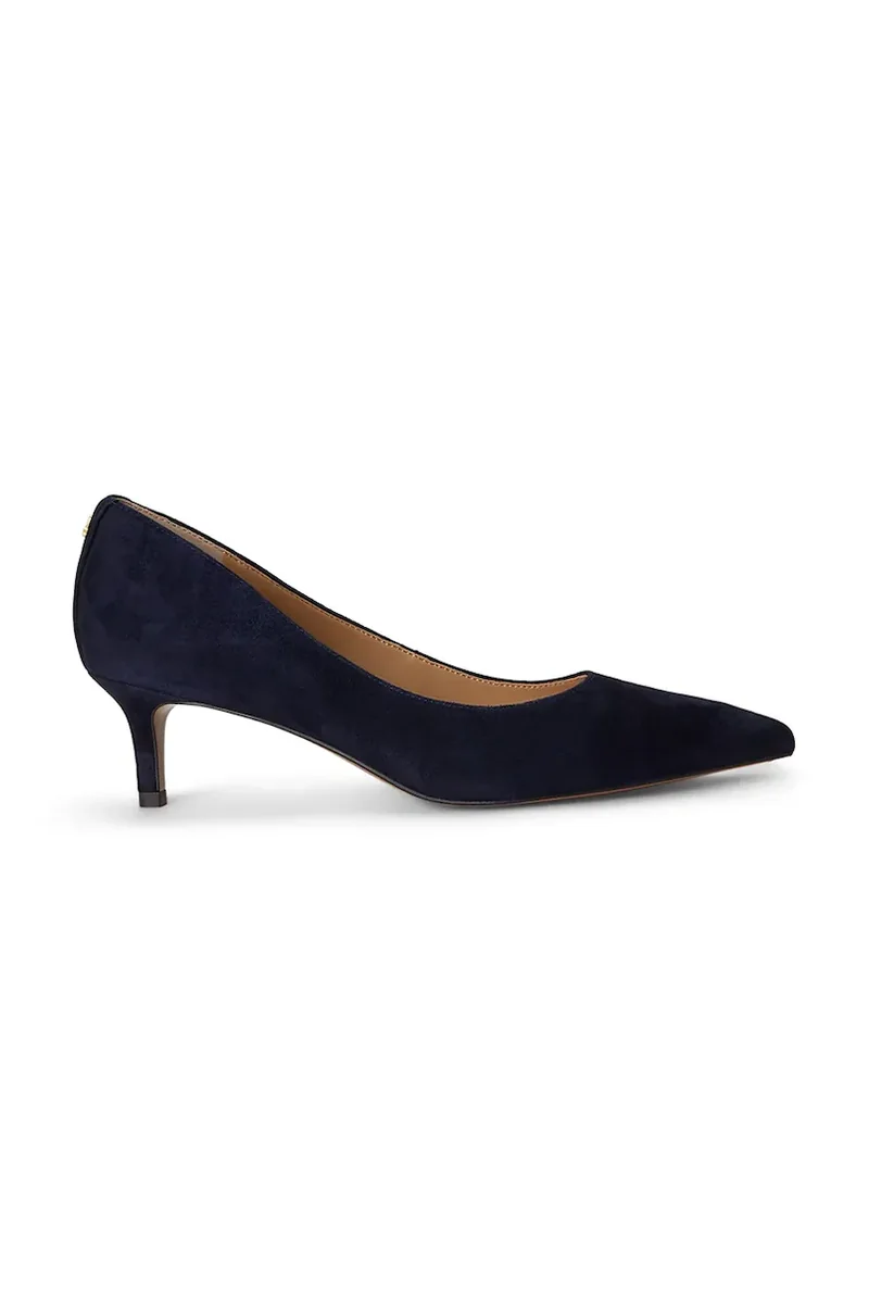 Lauren Ralph Lauren pantofi cu toc stiletto din piele întoarsă Adrienne