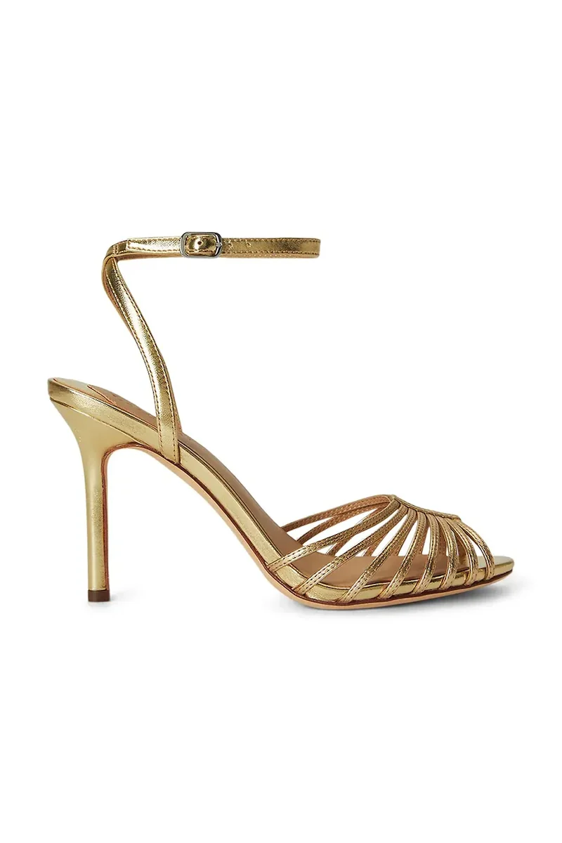 Lauren Ralph Lauren sandale cu toc cui din piele Mckayla