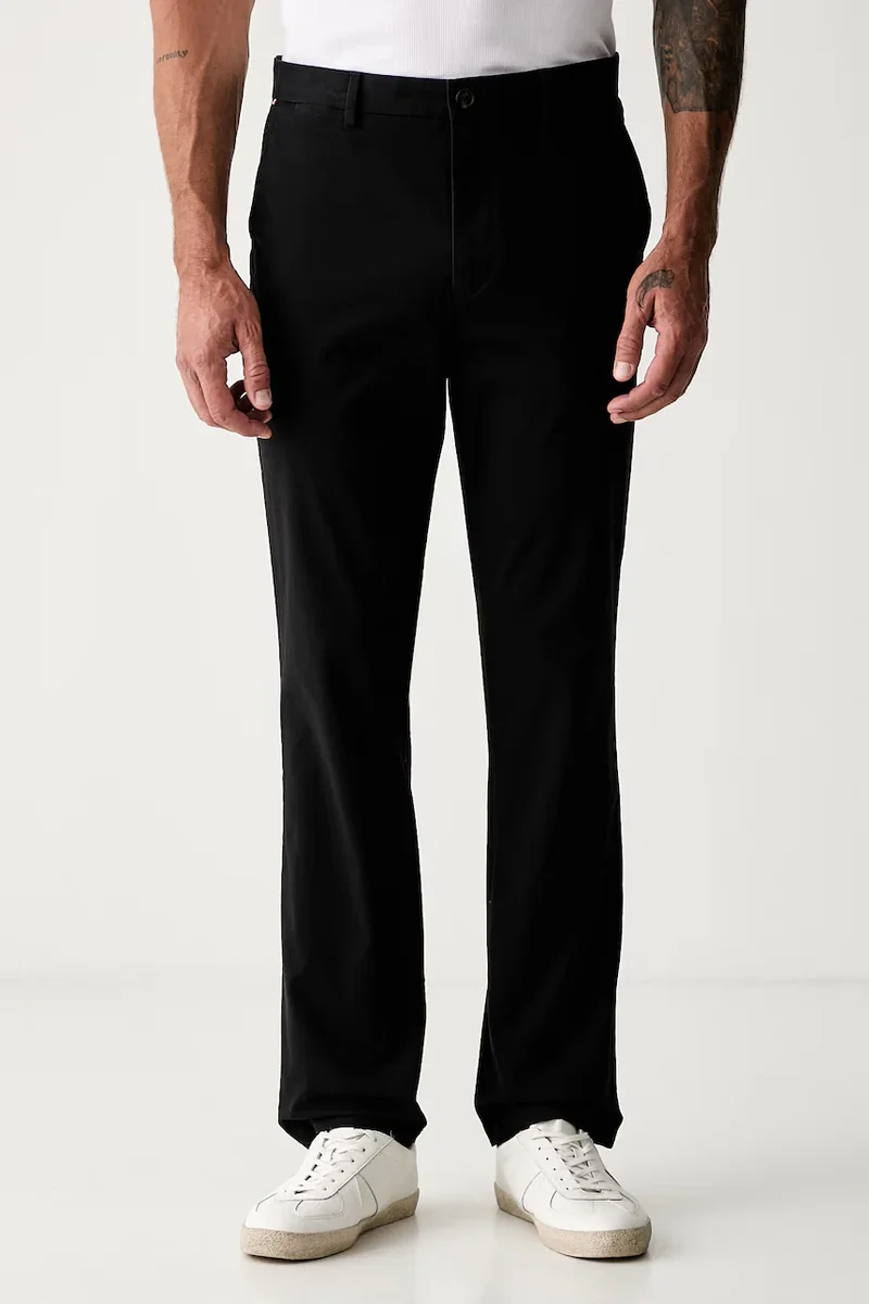 Tommy Hilfiger pantaloni regular pentru bărbați cu bumbac