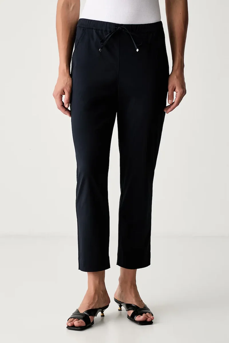 MM by Max Mara pantaloni pentru femei din bumbac cu elastan MMLMARA