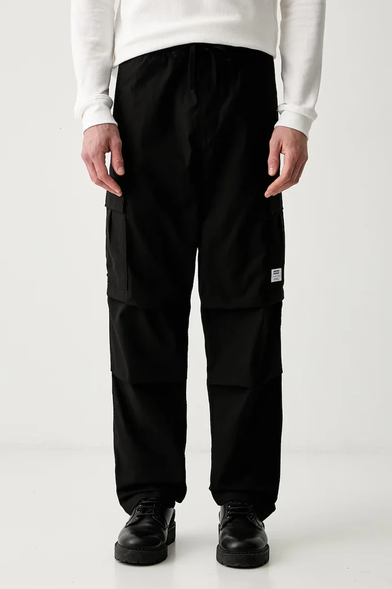 HUGO Blue pantaloni cargo pentru bărbați din bumbac Gadic242